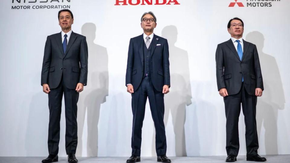 Nissan and Honda will merge into a new holding company, while Mitsubishi has a year to consider its options.