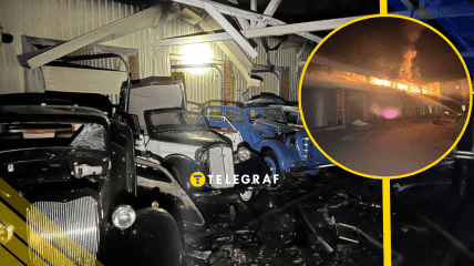 During the attack on Kyiv region, a unique museum was damaged. Dozens of vintage cars were destroyed or harmed (photos and videos available).